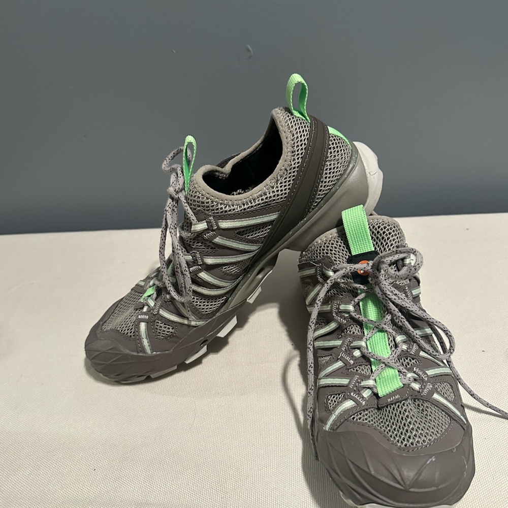 Merrell Gray And Green Performance Waterproof Bri… - image 1